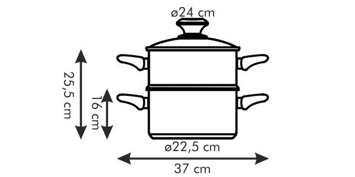Naparovac hrniec presto 6 5 l s pokrievkou d 24 cm